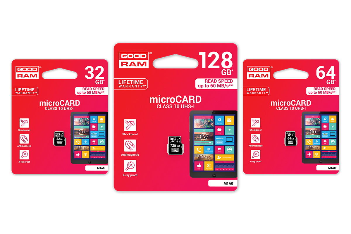 Atminties korta Goodram microSD 16Gb (class 10) be adapterio