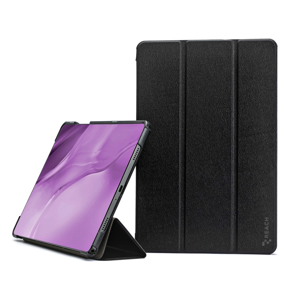 Dėklas Reach Smart Leather Samsung T580/T585 Tab A 10.1 2016 juodas