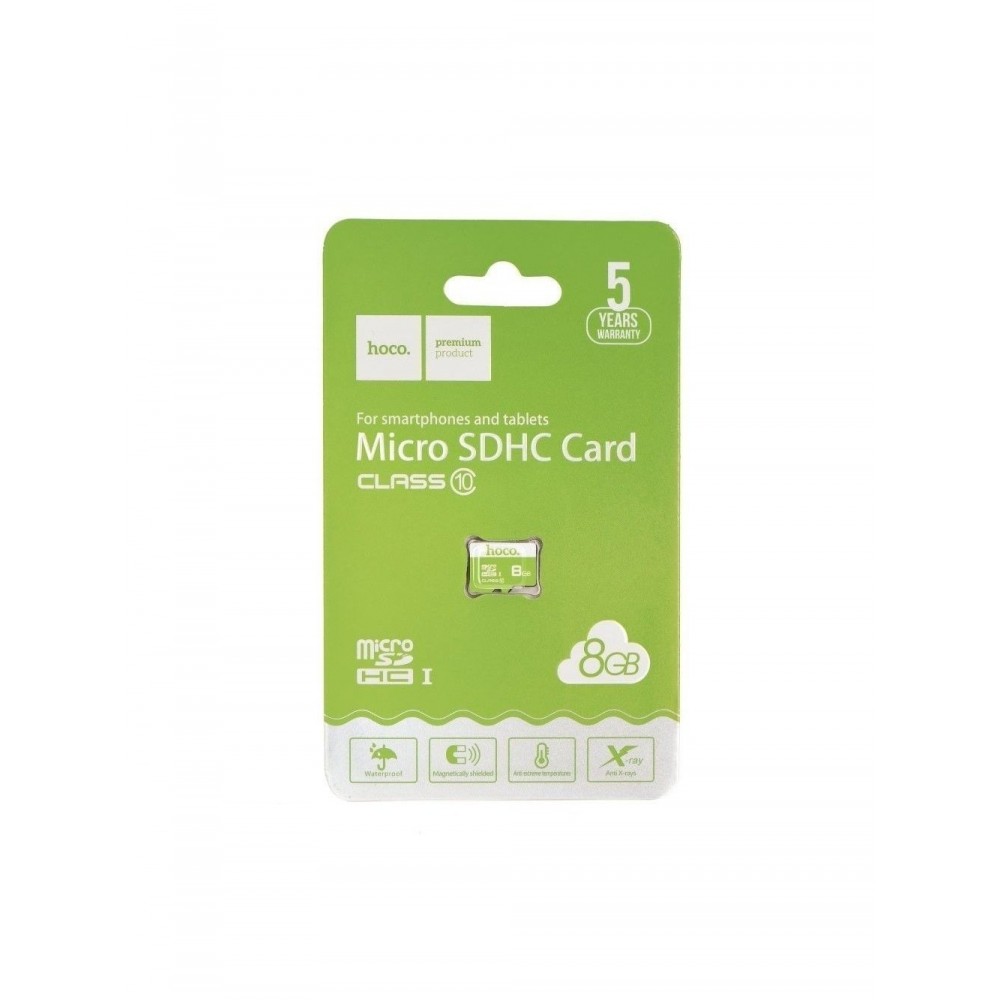 Atminties korta Hoco microSD 8Gb (class 10) be adapterio