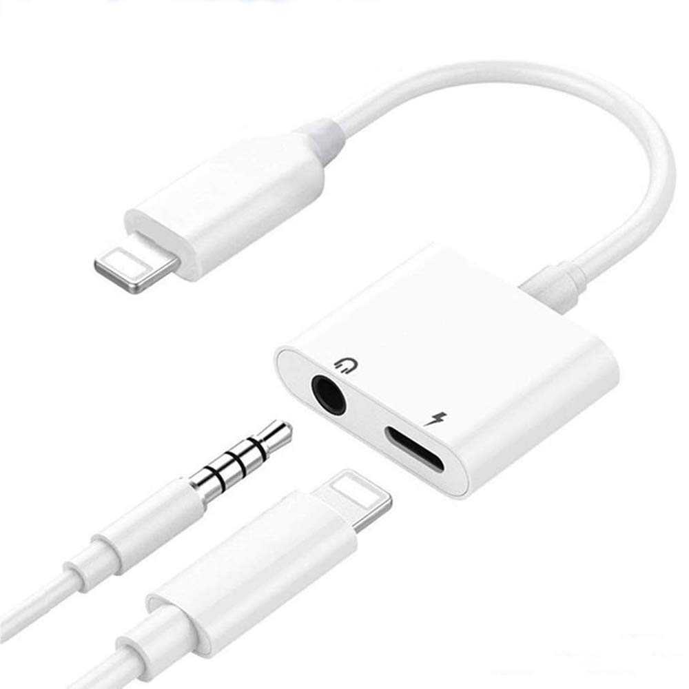 Adapteris bluetooth ADP13 iš Lightning į Lightning + 3,5mm baltas