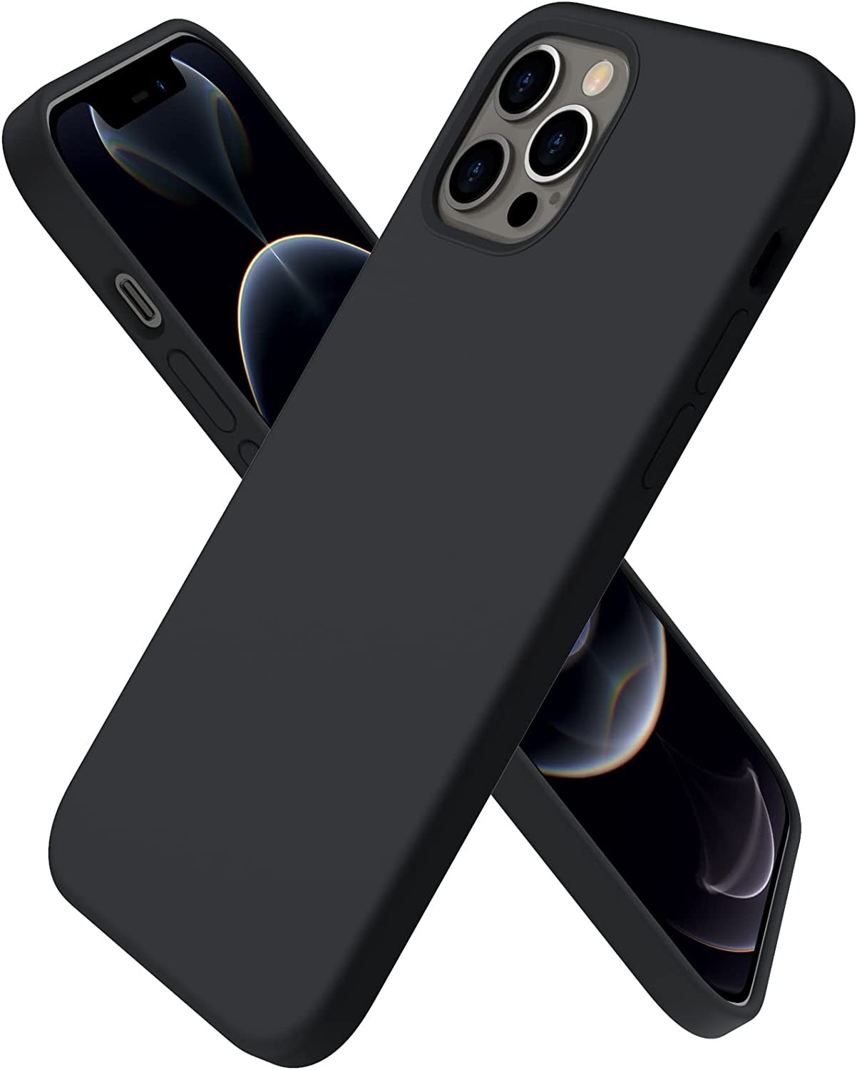 Dėklas Liquid Silicone 1.5mm Huawei P40 Lite juodas