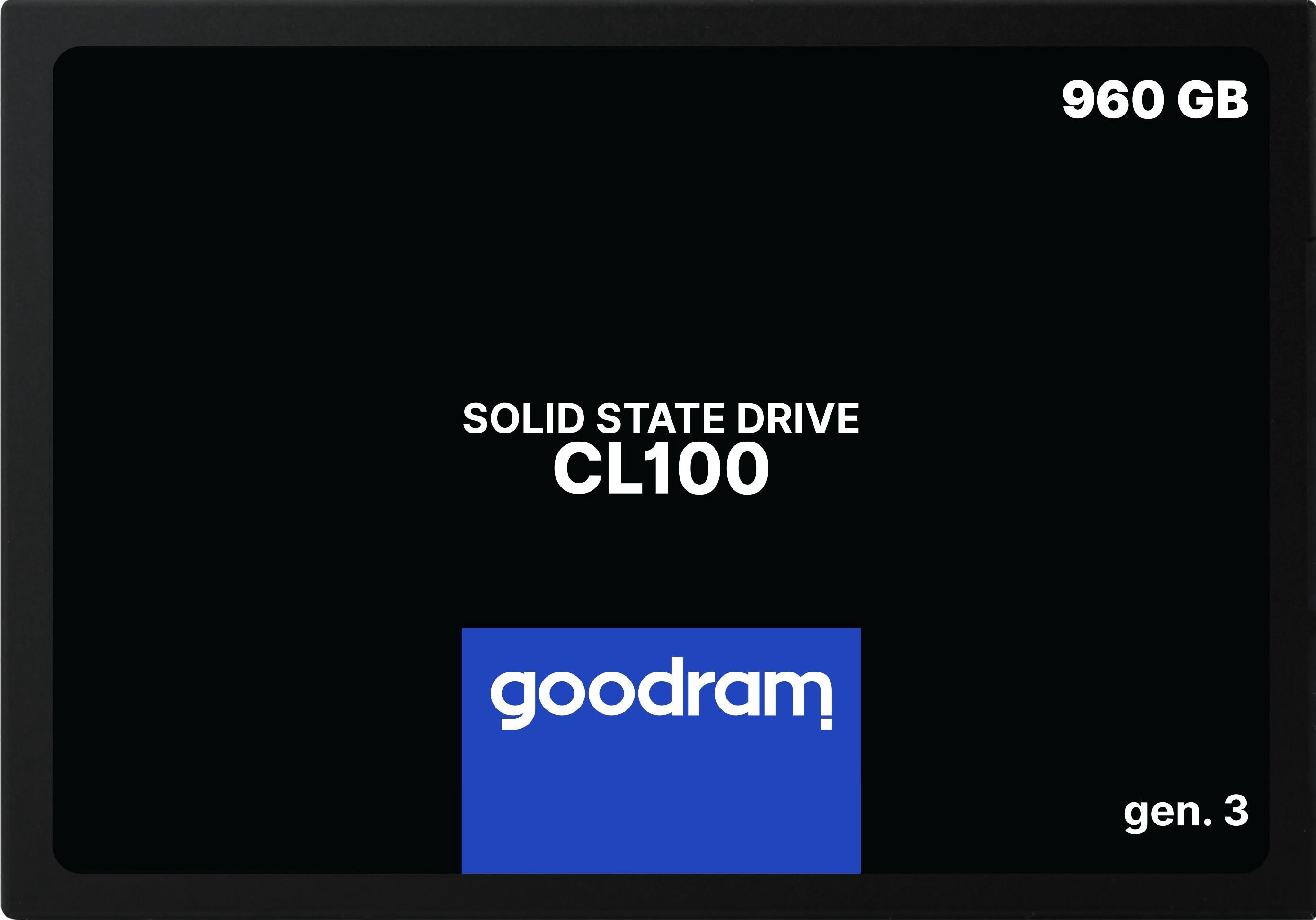 Kietasis diskas SSD Goodram CL100 Gen. 3 960GB SATA lll 2,5