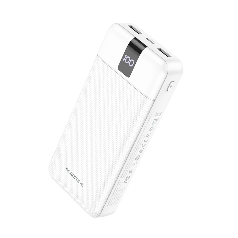 Išorinė baterija Power Bank Borofone BJ20A 5 Output 3 Input 20000mAh balta