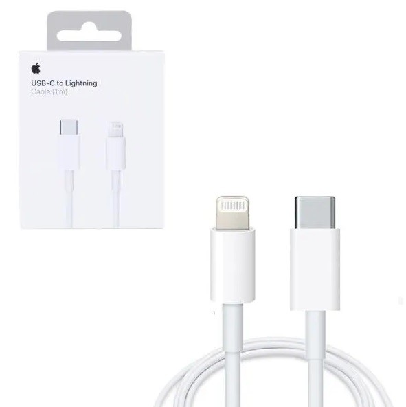 USB kabelis ORG Apple USB-C to Lightning 1m MQGJ2 MM0A3ZM/A A1703/A2249 (with original C94 chip) pakuotėje