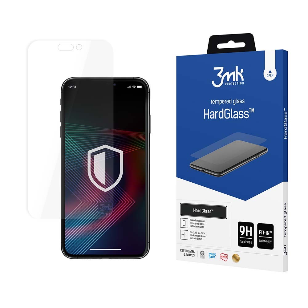 LCD apsauginis stikliukas 3mk Hard Glass Apple iPhone 14 Pro