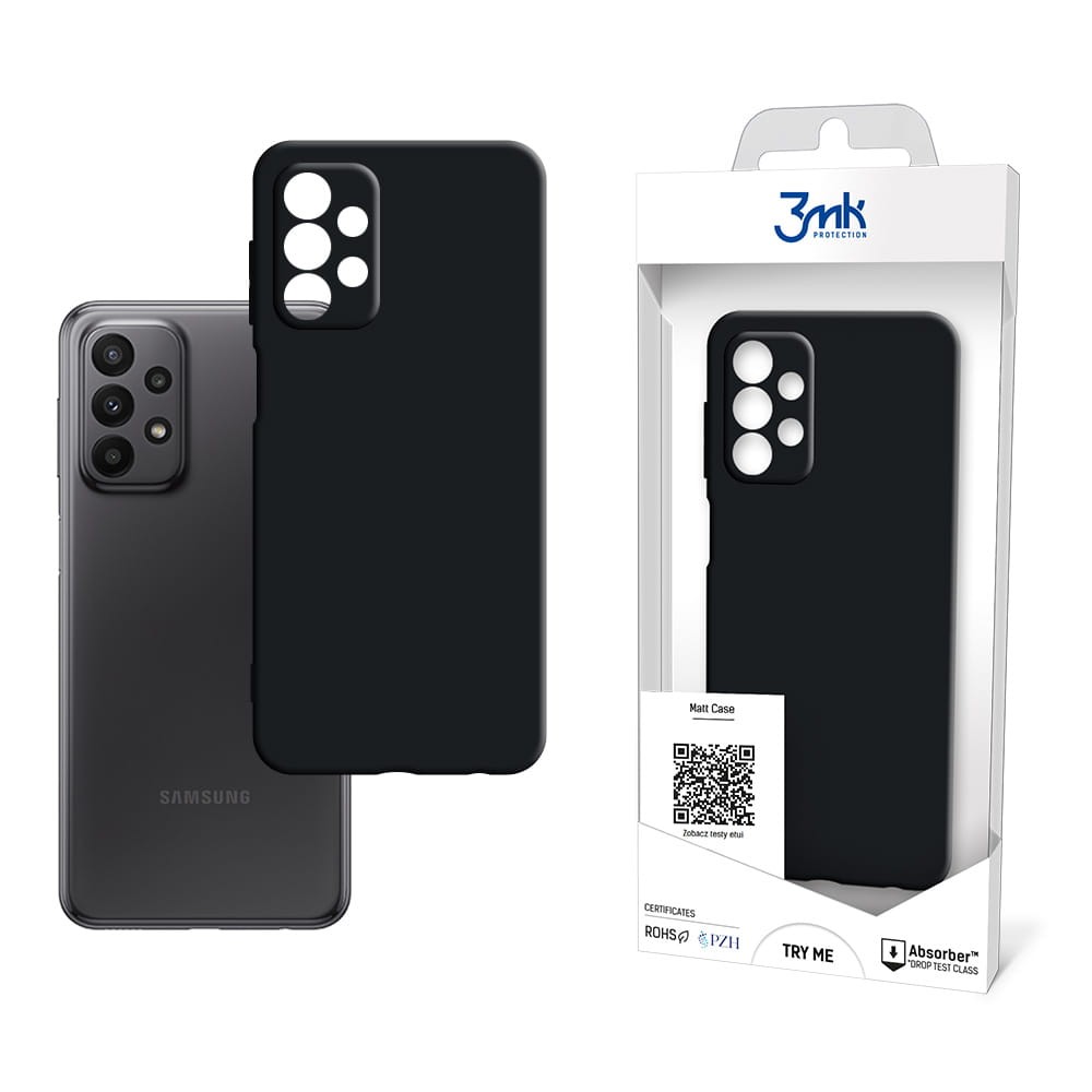 Dėklas 3mk Matt Case Samsung A235 A23 4G/A236 A23 5G juodas