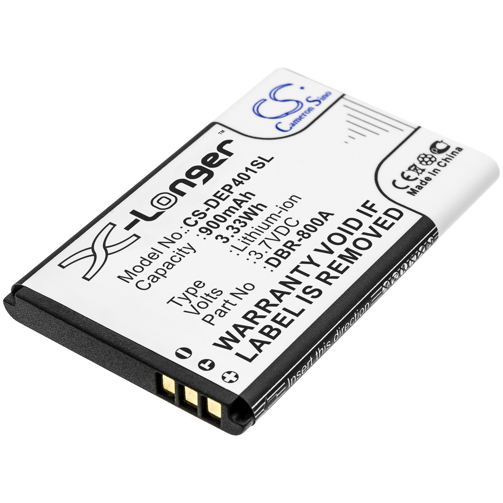 Akumuliatorius Doro 1350 DBR800A 1360/1361/1362/2414/2415/2424/DFC-0160/Primo 401 900mAh