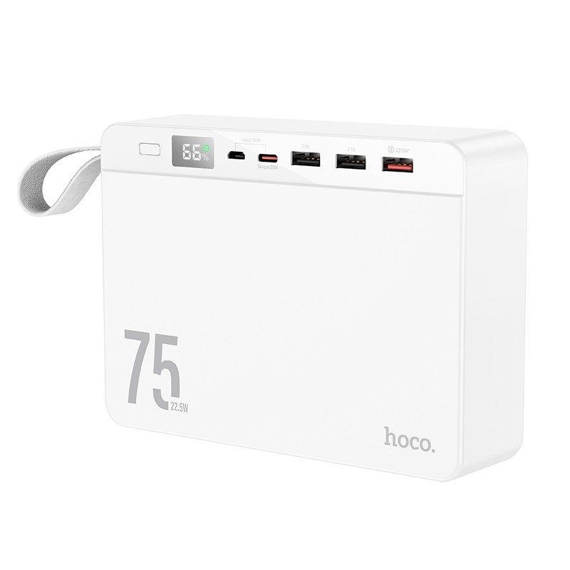 Išorinė baterija Power Bank Hoco J94 Overlord 22.5W 75000mAh balta