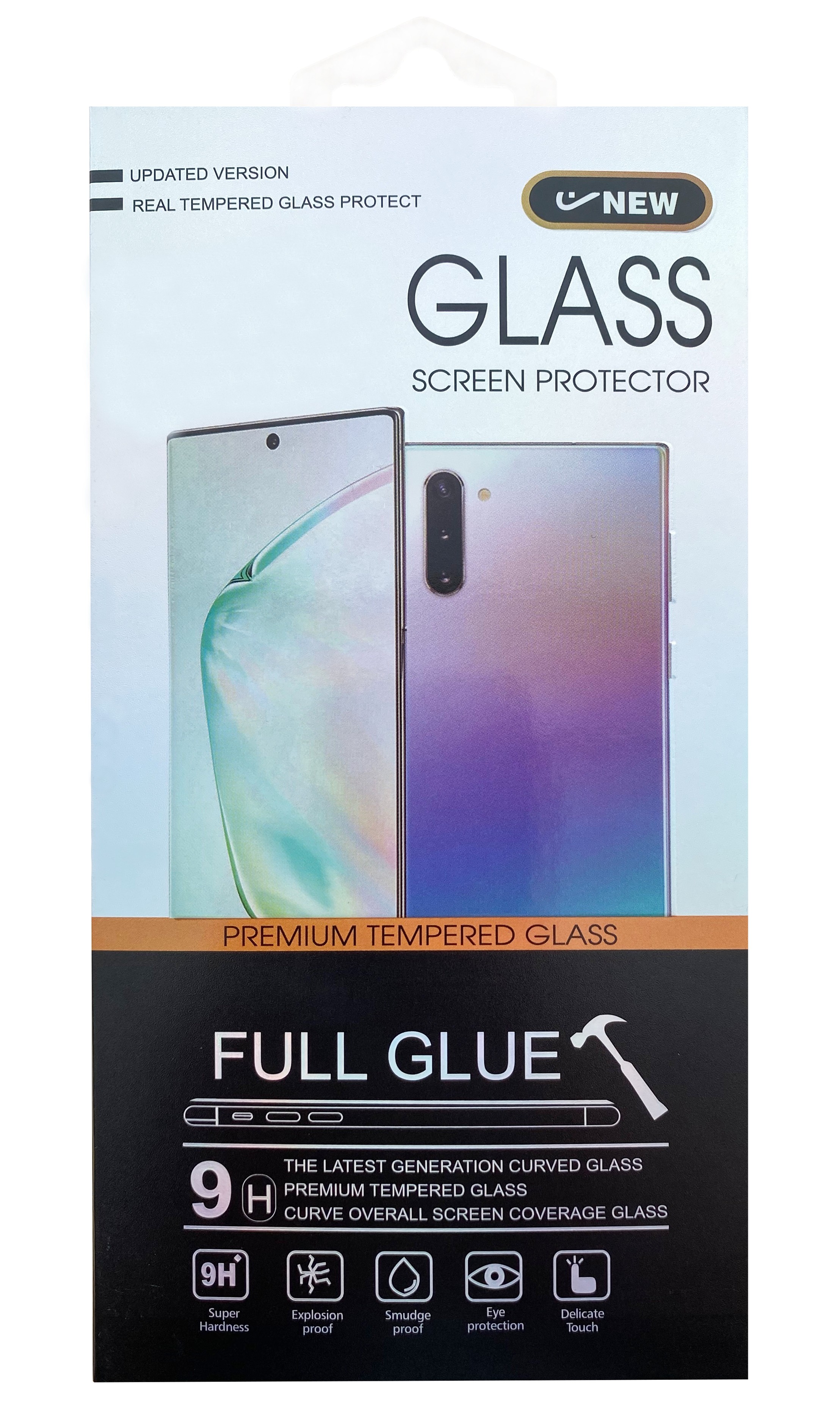 LCD apsauginis stikliukas 5D Cold Carving Samsung S916 S23 Plus 5G lenktas juodas be išpjovimo