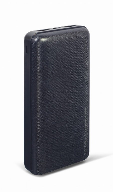 Išorinė baterija Power Bank Gembird PB20-02 20000mAh juoda