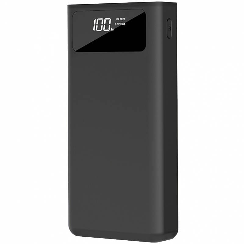 Išorinė baterija Power Bank XO Design PR124 4xUSB-A 2xUSB-C 1xMicroUSB 40000mAh juoda