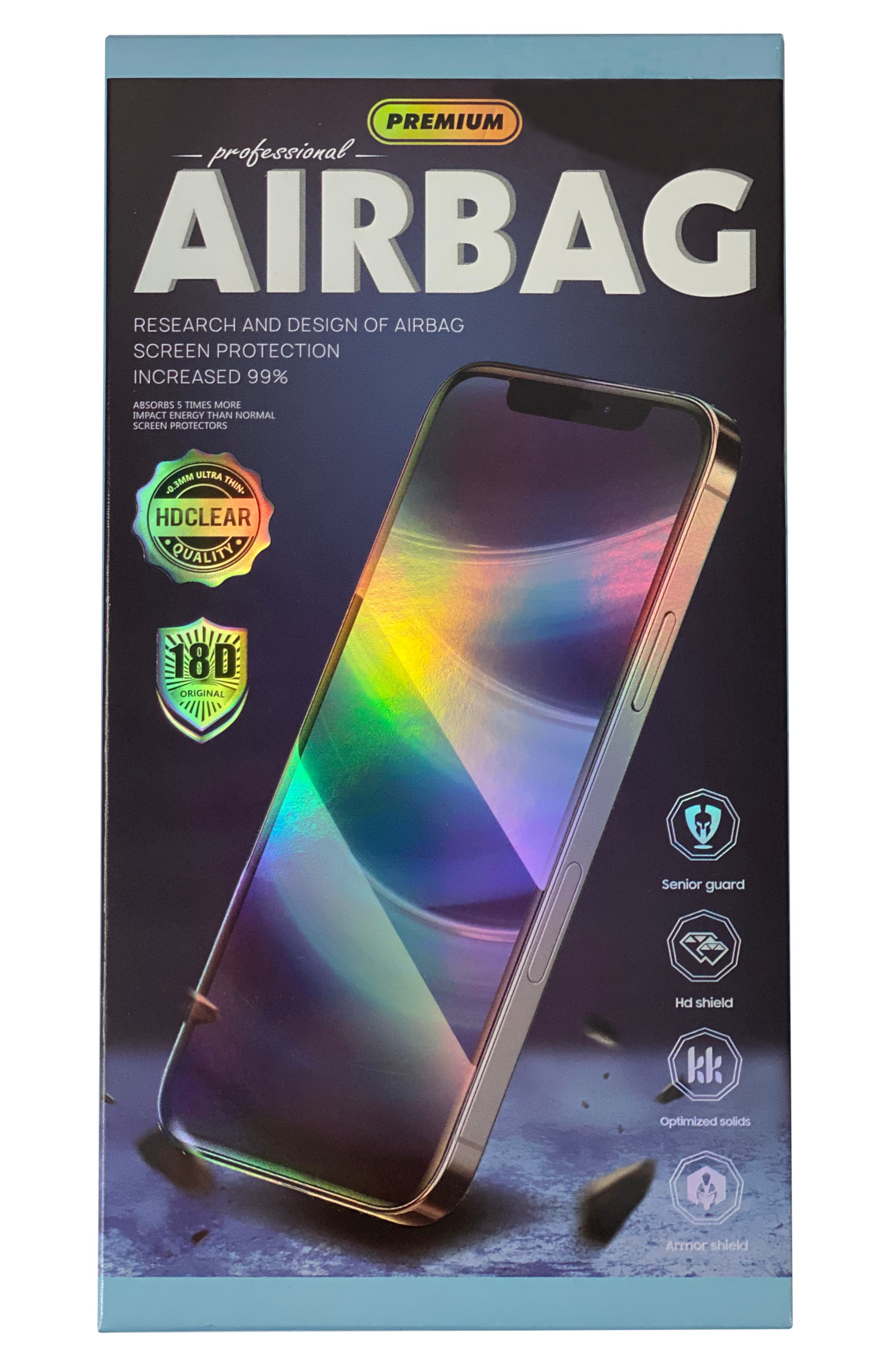 LCD apsauginis stikliukas 18D Airbag Shockproof Samsung A346 A34 5G juodas