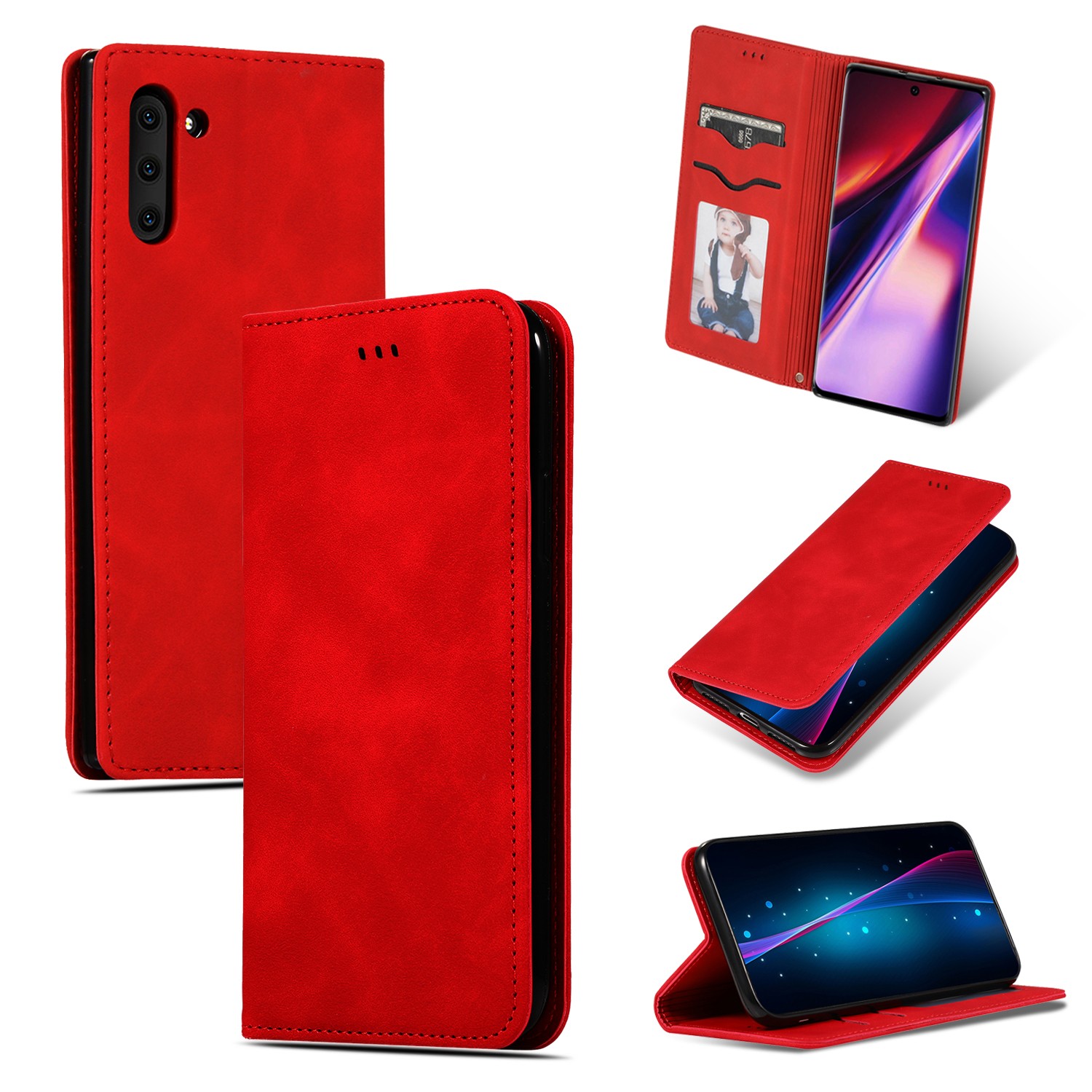 Dėklas Business Style Samsung A336 A33 5G raudonas