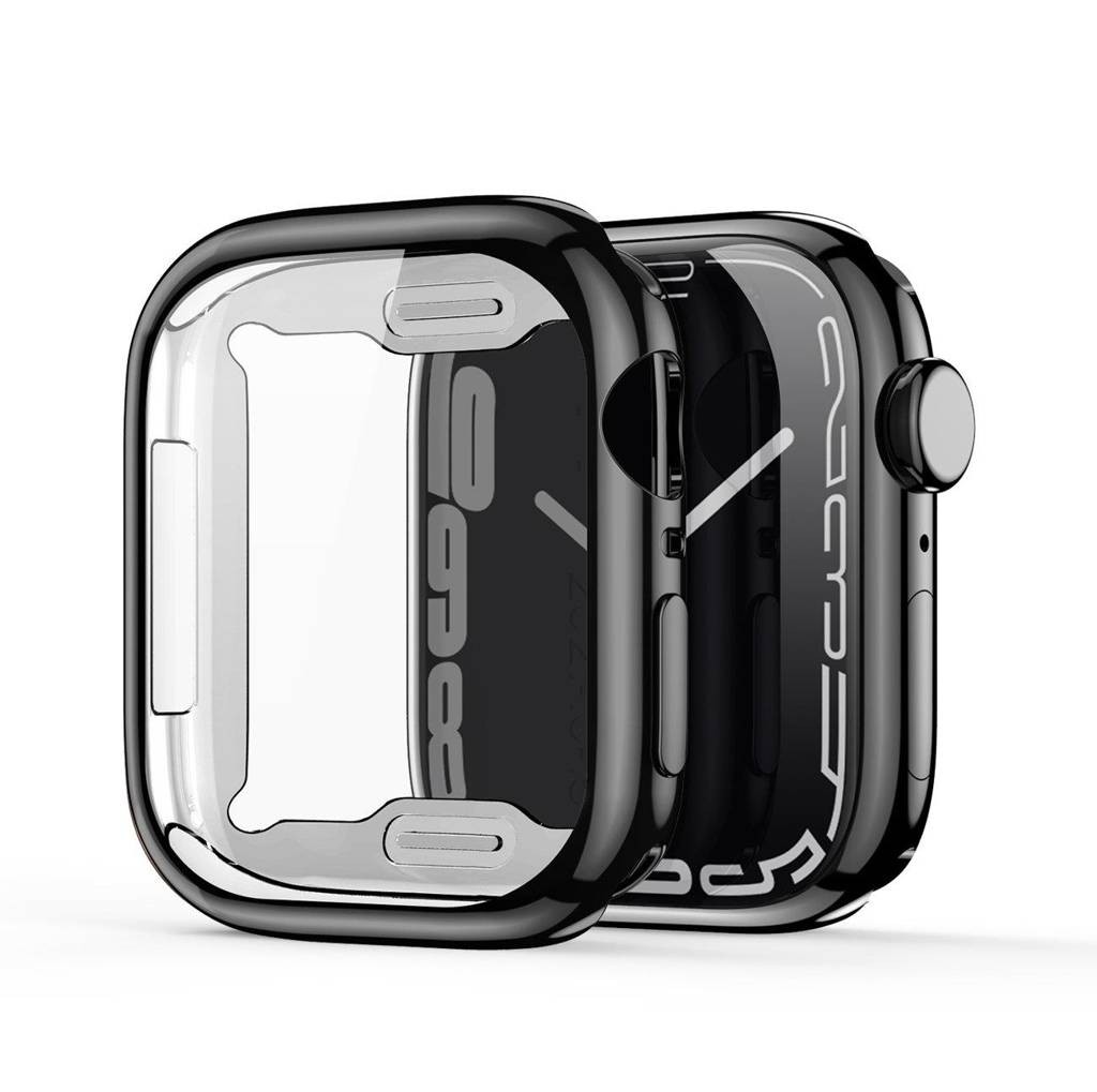 LCD apsauginis stikliukas/dėklas Dux Ducis Samo Apple Watch 44mm juodas