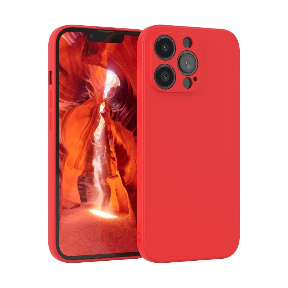 Dėklas Liquid Silicone 1.5mm Samsung S916 S23 Plus 5G raudonas