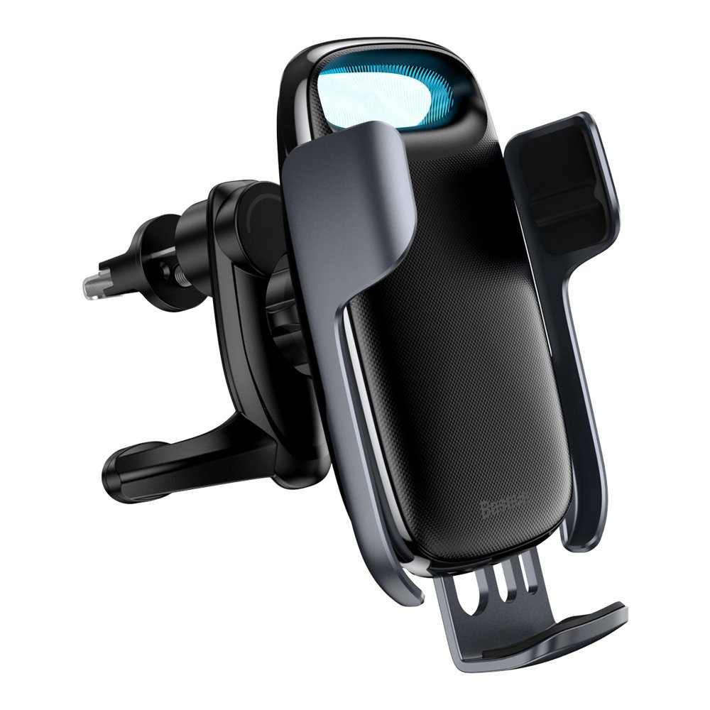 Automobilinis laikiklis-įkroviklis Baseus Milky Way Qi 15W juodas WXHW02-01