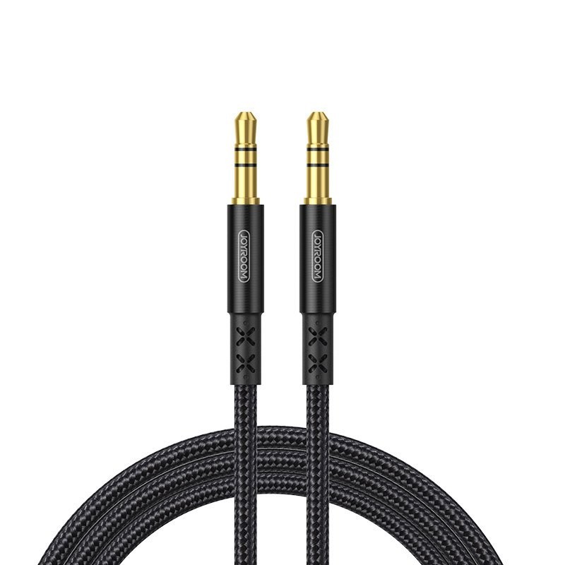 Audio adapteris Joyroom SY-15A1 AUX 3.5mm to 3.5mm 1.5m juodas