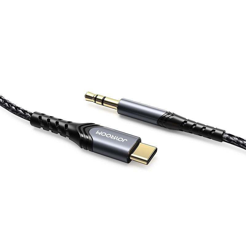 Audio adapteris Joyroom SY-A03 Type-C to 3.5mm 1.0m juodas