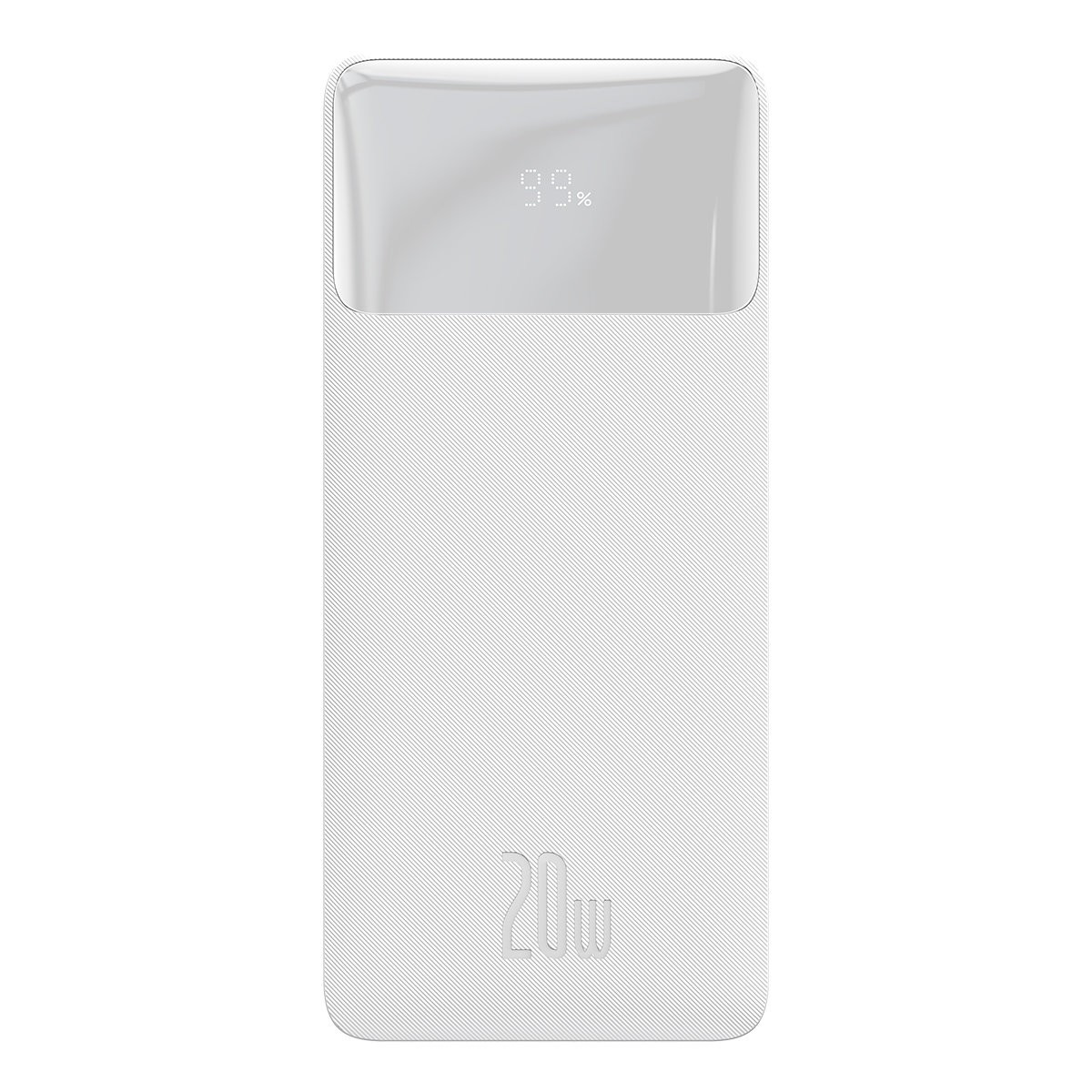 Išorinė baterija Power Bank Baseus Bipow 20W 30000mAh + MicroUSB 0.25m balta PPBD050402