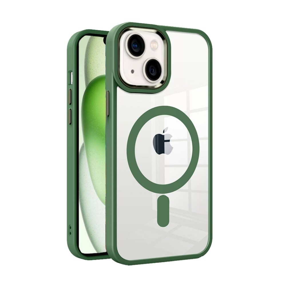 Dėklas Premium Mag Cover Apple iPhone 13 Pro Max žalias