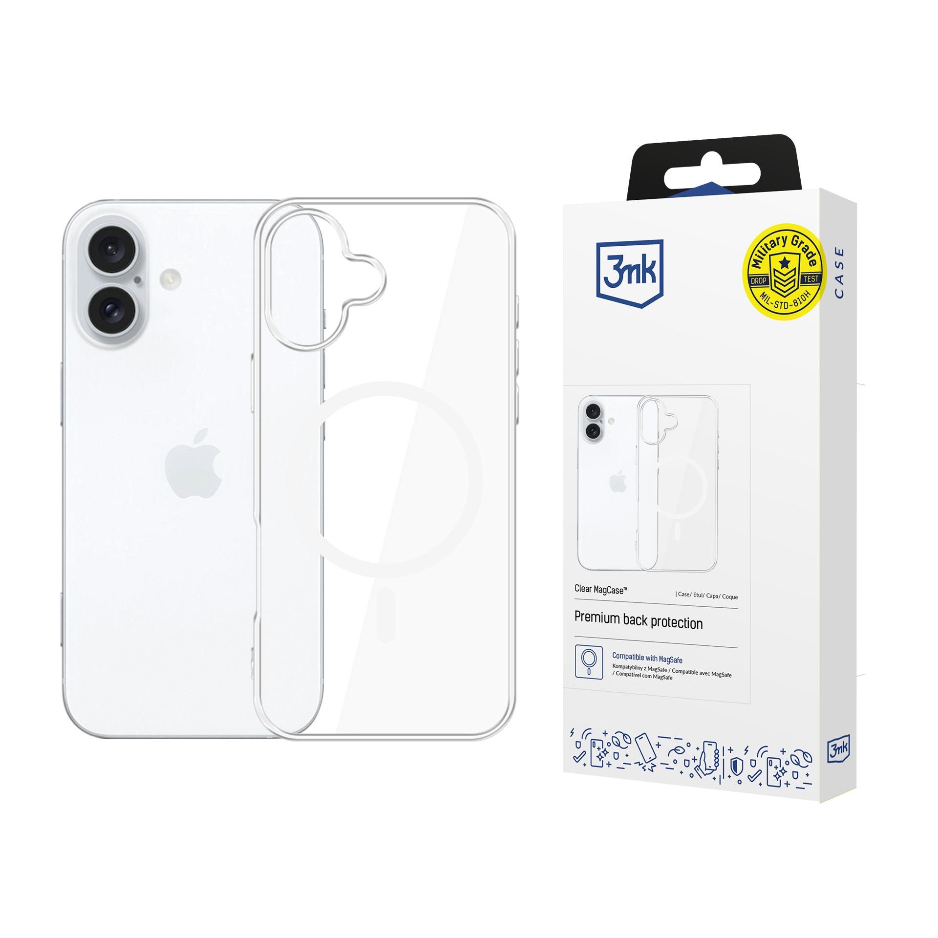 Dėklas 3mk Clear MagCase Apple iPhone 16 Plus