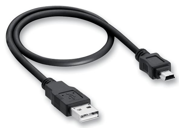 USB kabelis miniUSB juodas HQ