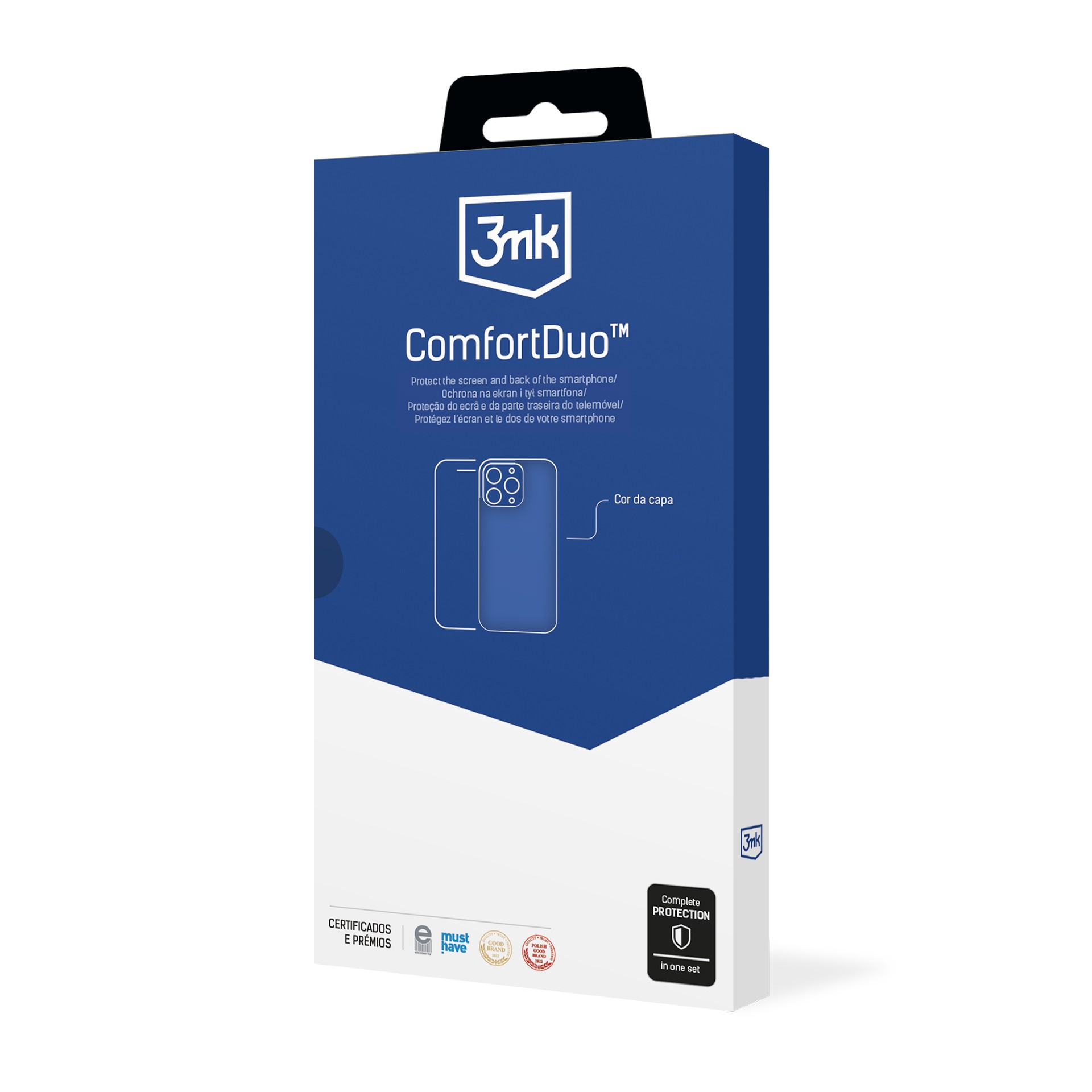 Dėklo ir apsauginio stikliuko rinkinys 3mk ComfortDuo Clear Apple iPhone 15 Pro