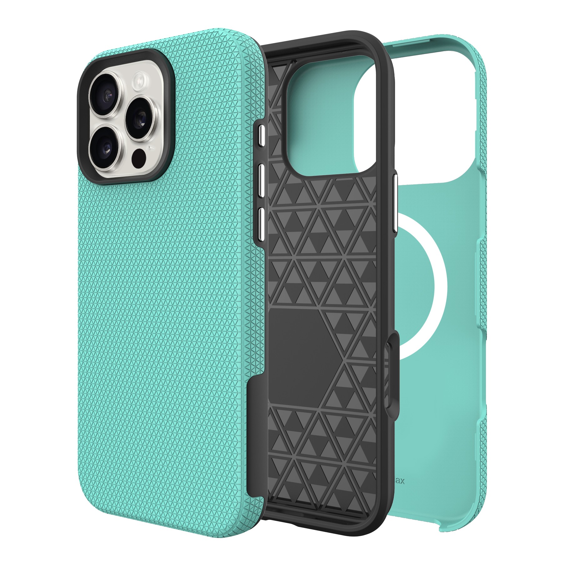 Dėklas Perfectionists Triangle Mag Case Apple iPhone 12/12 Pro žalias