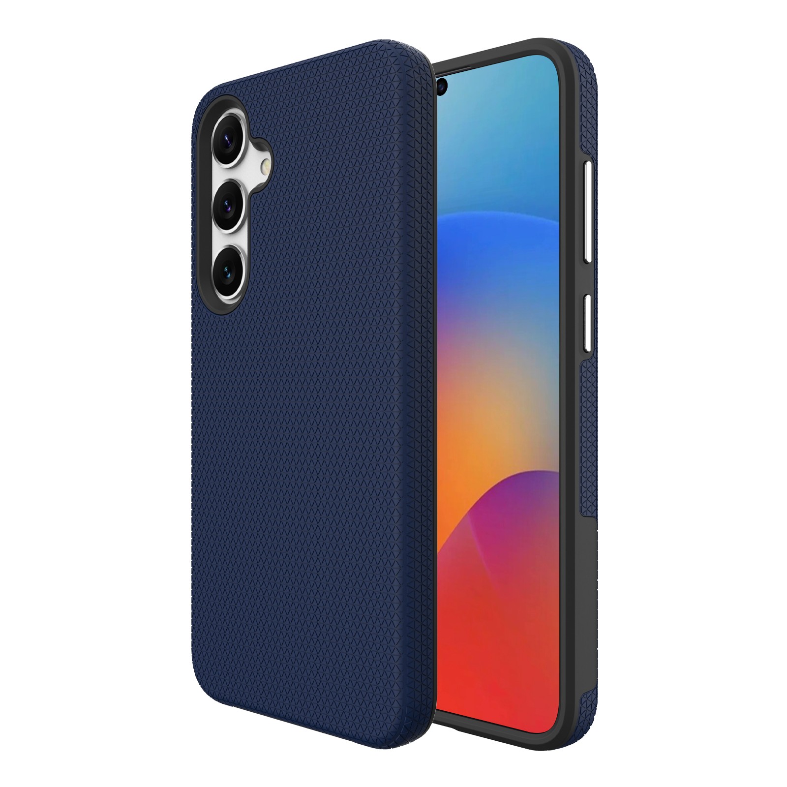 Dėklas Perfectionists Triangle Case Samsung A165 A16 4G/A166 A16 5G tamsiai mėlynas