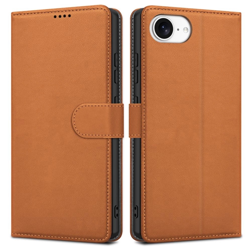 Dėklas Fancy Wallet Samsung A546 A54 5G rudas