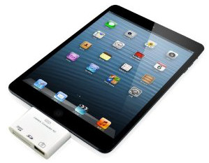 Adapteris iš Apple iPad 4/Apple iPad mini į SD/microSD/USB 3in1